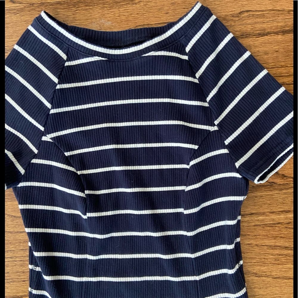 BDG Urban Outfitters black white stripe dress sz M